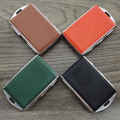1pc Zinc Alloy +Genuine Leather  For Volvo Key Modification Shell Key Cover for Volvo S90 S60 Key Case XC60 Key Shell XC40 V90