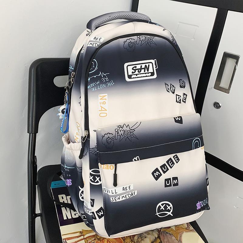 Schoolbag Children Elementary School Girls Junior High School College Students High School Students Large Capacity Printing