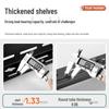 Stainless Steel Wall-Mounted Knife & Chopstick Holder with No-Punch Hanging Design
