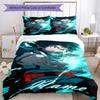 3pcs Custom Name My Hero Academia Bedding Set Duvet Cover Closure Includes 1 Duvet Cover & 2 Pillowcases, Soft and Comfortable for All Seasons.