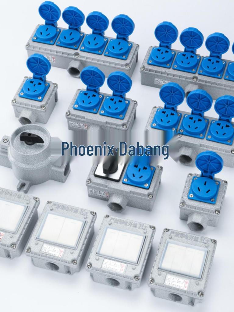 86 Type Industrial Explosion-Proof Wall Switch & Socket with Lighting Switch - EX Certified, 220V
