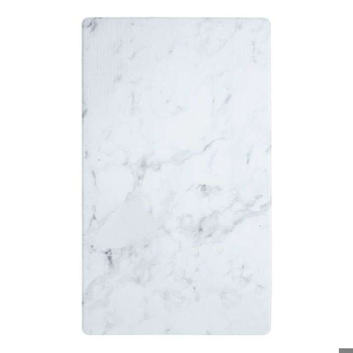 Rug - THE DECO FACTORY - Rectangular Marble Kitchen Rug - 45x75 Cm - Non-slip Vinyl - Water-resistant