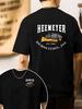 HEEMEYER DEMOLITION INC FOUNDED IN 2004 Bulldozer Design T-Shirt Black Casual Tee Short Sleeves Suitable for Indoor Outdoor Use