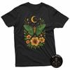Goblincore Moth And Butterfly Moonphases Flowers Cottagecore TShirt Unisex T-Shirt