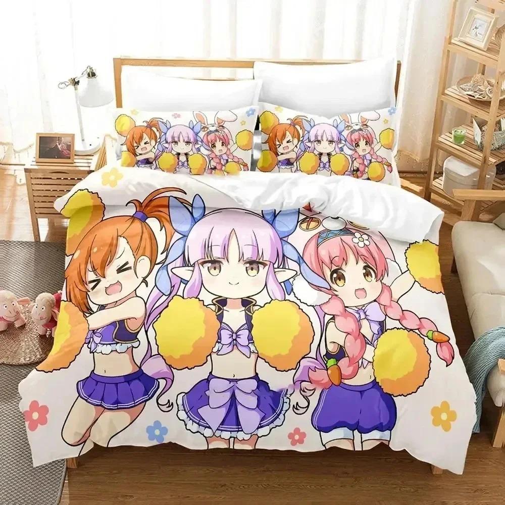 Comforter Anime Princess Connect! Re Dive Bedding Set Bedroom Soft Modern S Comefortable And