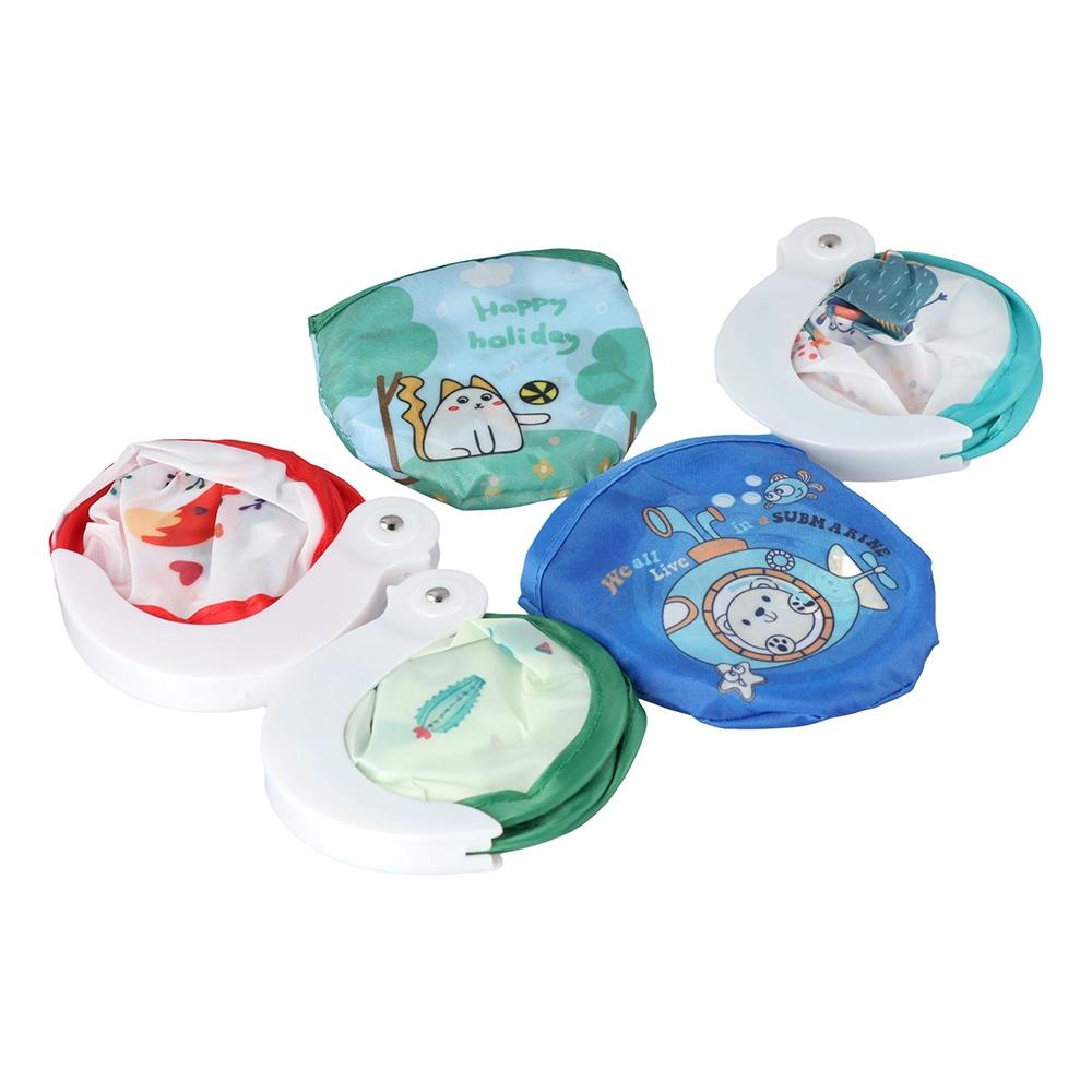 1 pcs Handheld Pocket Size Cooling Fans Collapsible Party Favor Round Fan Home Decor Foldable Fan
