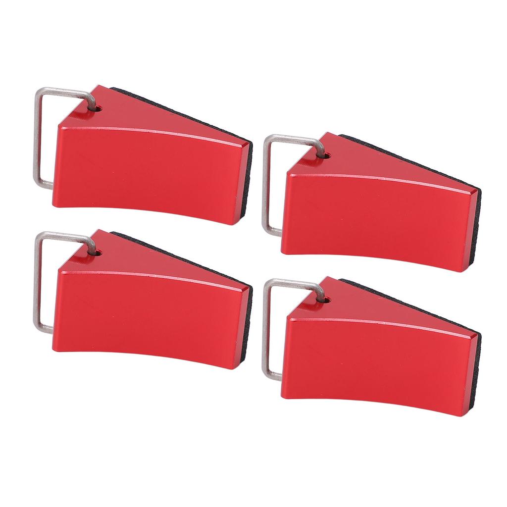 4PCS RC Model Car Wheel Chock Good Fixation Anti Slip Bottom RC Aluminum Alloy Wheel Chock for Redcat Gen8 for Axial