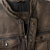 Vintage Motorcycle Vest Genuine Cow Leather Biker Vests Soft Slim Fit Men Genuine Leather Sleeveless Jacket Spring