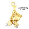 Fashionable Irregular Shape Dice Billiard Bag Pendant Metal Keychain - Hot Selling