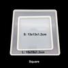Silicone for DIY Coaster Resin Epoxy Mold Cup Mat Tray Tea Coaster Resin Molds Silicone Wine Glass Coasters Clay Plate Mould