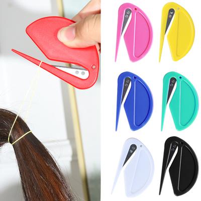 Outils pour enlever les élastiques à cheveux Coupe-élastiques en caoutchouc Pas de mal Pro Salon Headwear Couteau de coupe Accessoires de coiffure Couleurs mélangées
