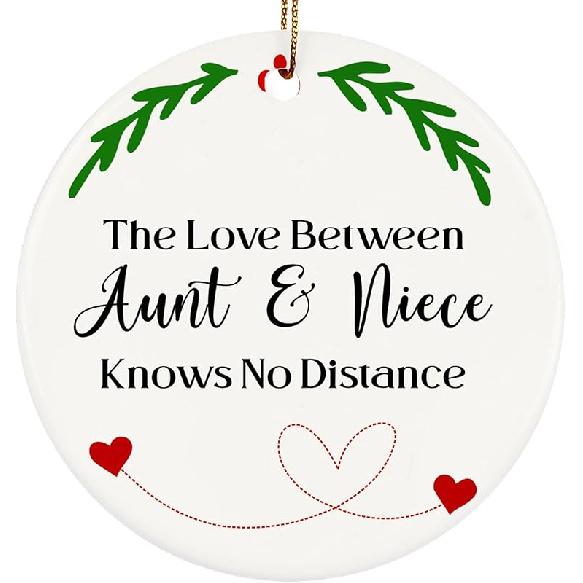 to My Daughter in Law Christmas Ornaments, Daughter-in-Law Christmas Ornament Gifts, Two-Side Printed 3'' Christmas Ornament for Christmas Tree,
