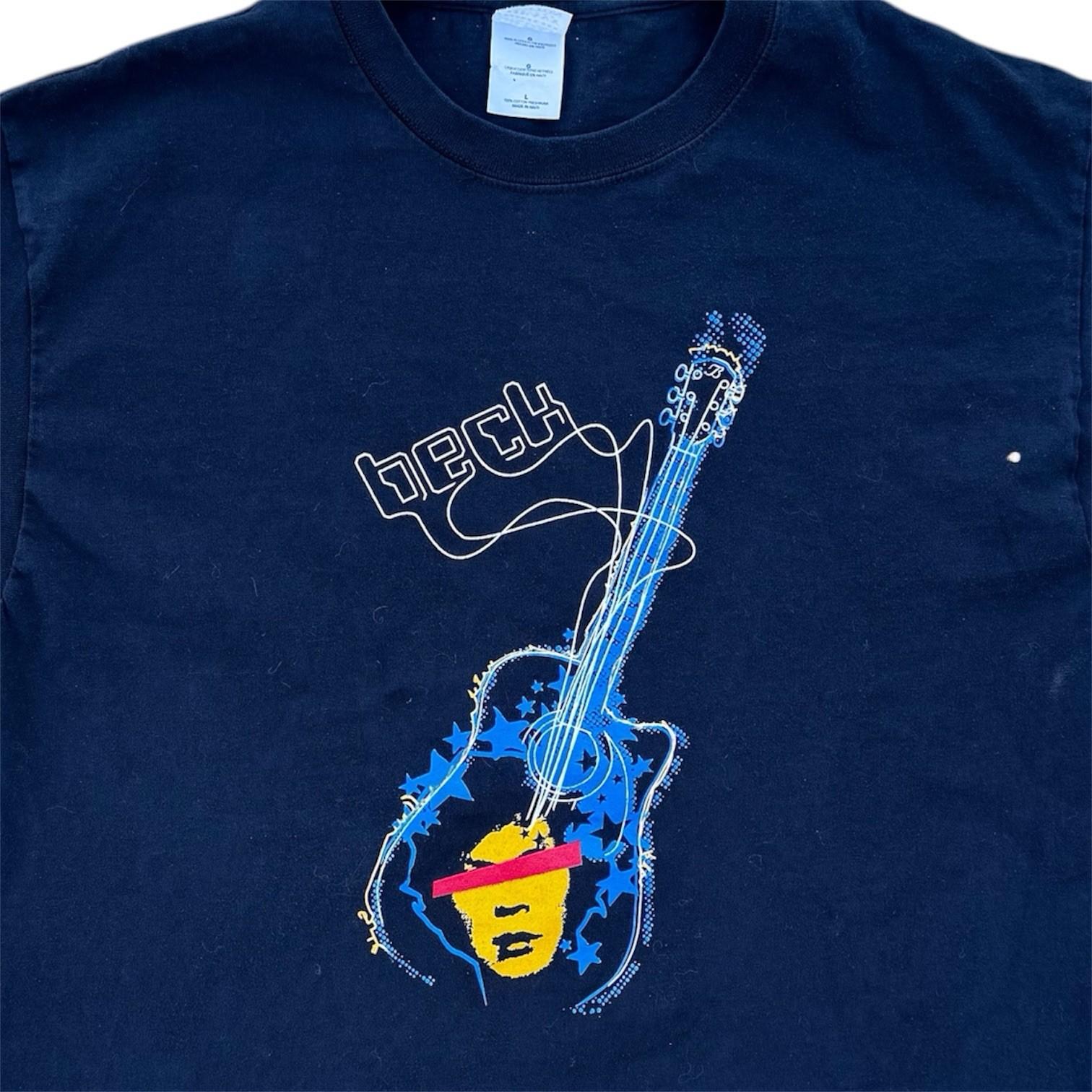 Vintage Beck 1999 Midnite Vultures Promo T-shirt Guitar Tee Size L Unisex T-Shirt XXXL