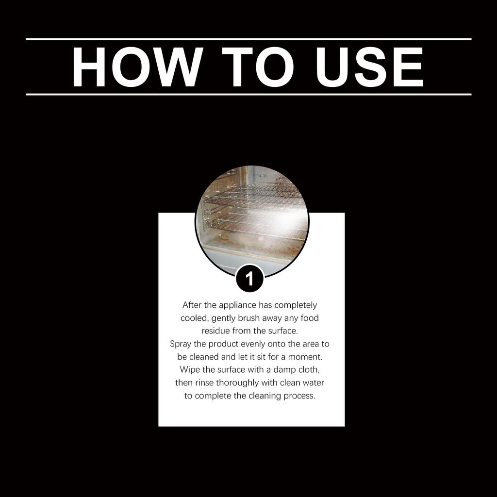 Stove oven cleaner Household oven grill cleaning stains and oil stains fresh cleaner