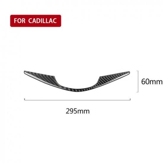 Carbon Fiber Interior Steering Wheel Cover Trim For Cadillac XT5 CT6 2016-