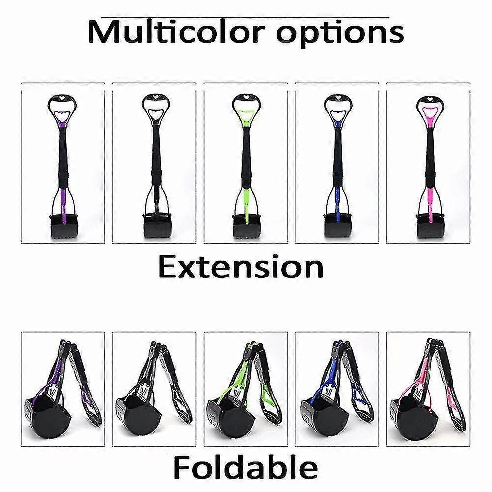 Foldable Waste Picker Convenient Excrement Collector Dog Poop Scooper Long Handle Animal
