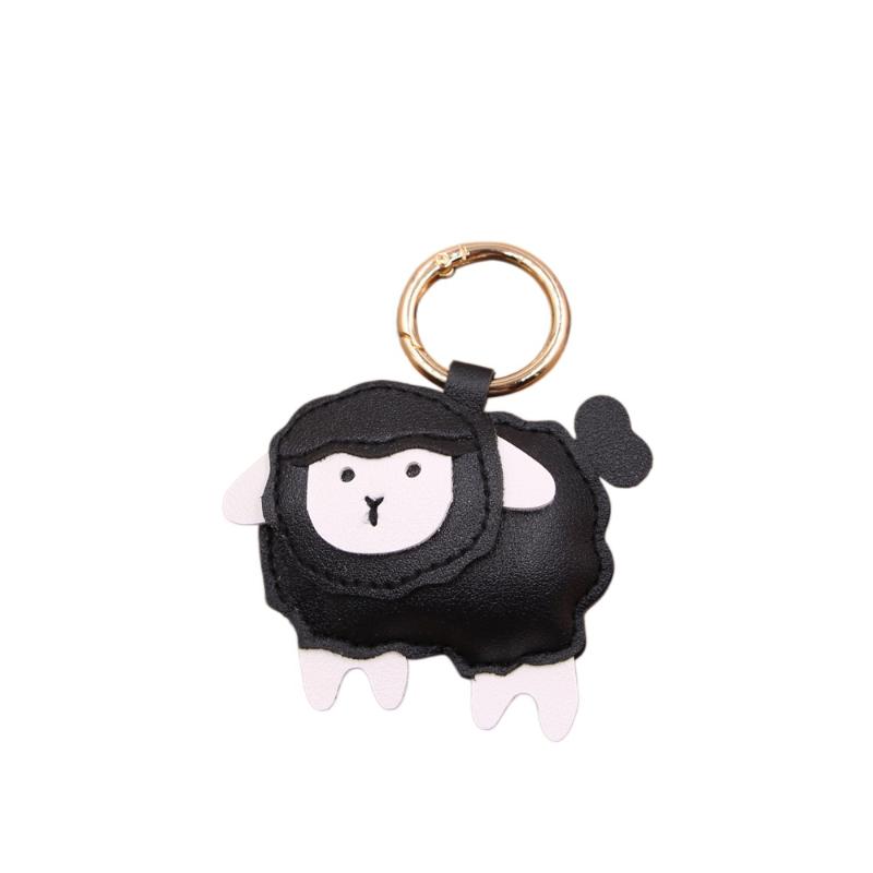 1Pcs Pu Leather Versatile Luggage Pendant Backpack Hanging Decoration Backpack Accessories Cute Cartoon Sheep Backpack Pendant