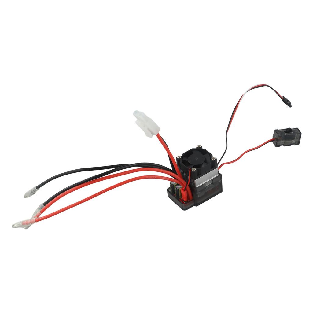 Black Red Brush Motor Speed Controller ESC With Fan Forward Current 600A Powerful Performance Versatile Compatibility