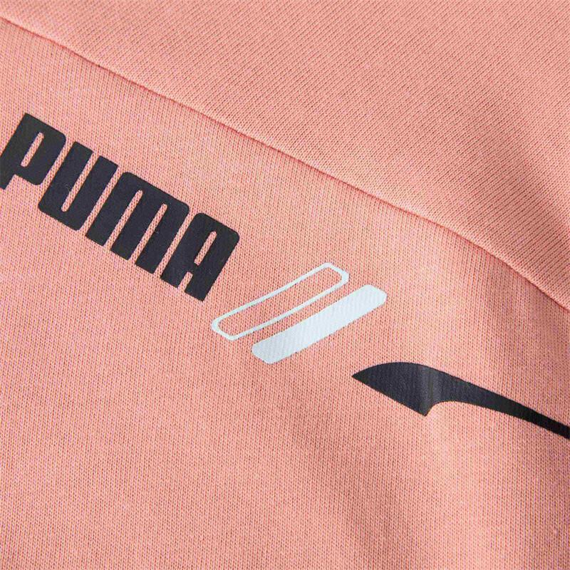 Puma Graphics Letter Print Animal Pattern Round Neck Pullover Breathable Dopamine Short Sleeve T-Shirt Men T-Shirt Rose-Pink 683436-24