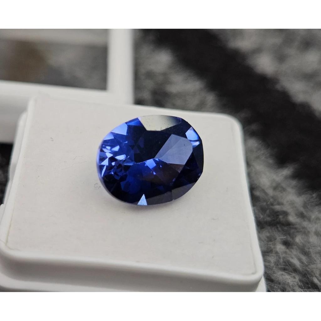 Certified Natural Blue Tanzanite Oval Cut 7-8 Ct Fabulous Loose Gemstone