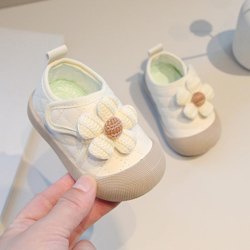 

Детские туфли с цветами, милые туфли принцессы, весна и осень 2025, для малышей 0-3 лет, на липучке, обувь для малышей, сокровище для девочки 18 yards-23 yards, please take 6 pairs.