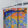 Brightly Colored Fish Print Shower Curtain Waterproof Home Decoration Bathroom Decorative Fabric C1294573-60X84Inches