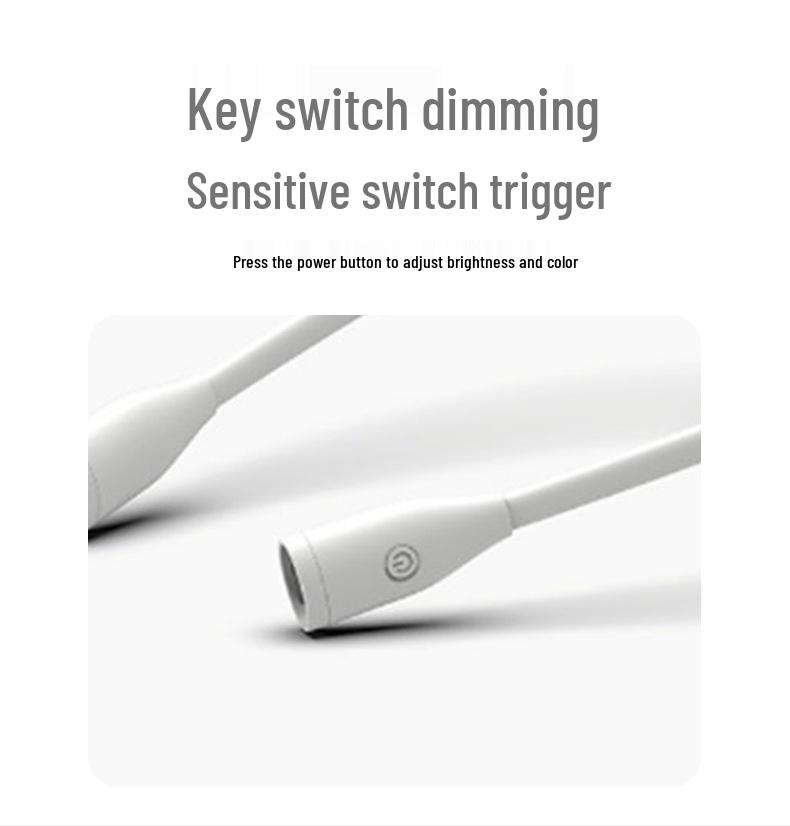 Romantic Neck-Hanging Type-C Fast Charging Dimmable Reading Lamp for Couples