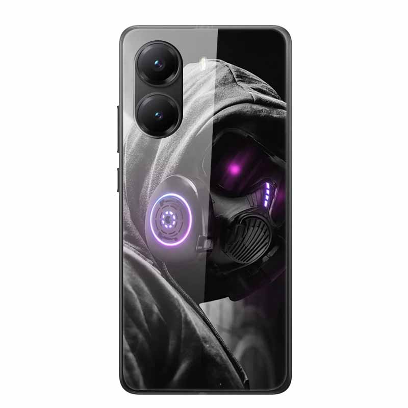 Tempered Glass Case For Xiaomi Poco X7 Pro Case Hard Glass Back Cover Soft TPU Bumper For Redmi Turbo 4 Phone Case X7Pro Turbo4