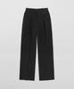 MONGDOL Nylon One-Tuck Wide Slacks Black Mdpt025Nyblack