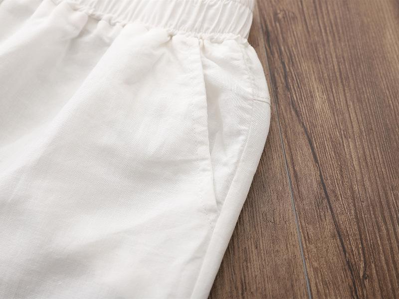 Autumn 2025 Women's Cotton-Linen Slimming Harem Pants - Versatile, Lightweight, Seven-Point Carrot Style