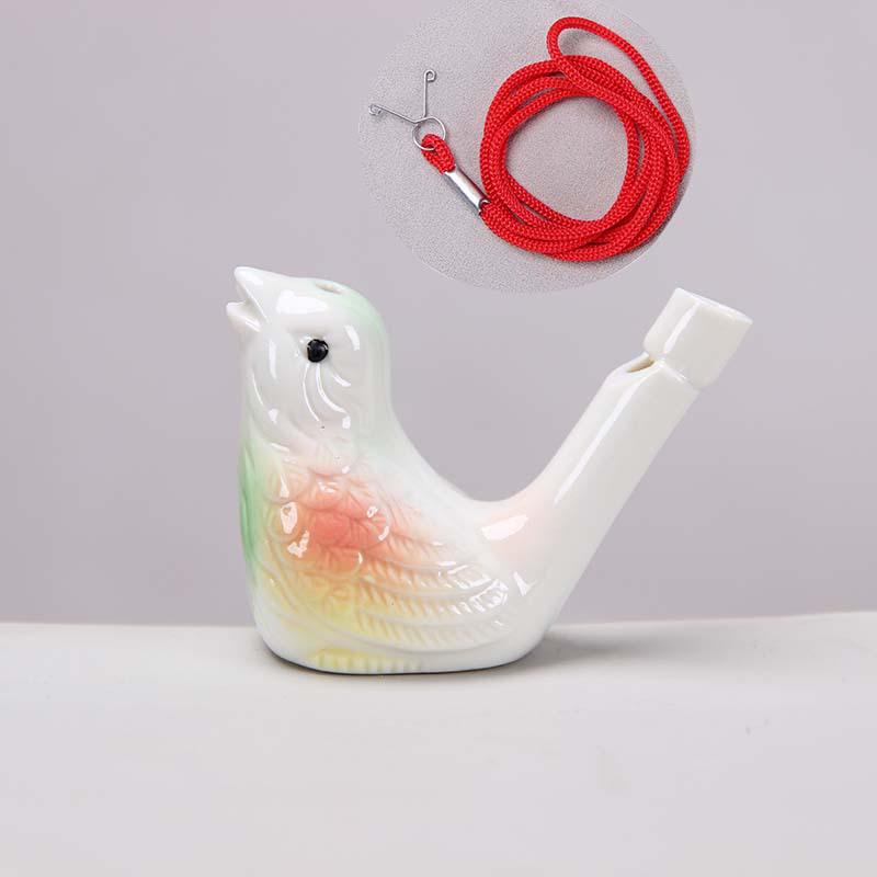 Keramisk Vattenfågel Ocarina Visselpipa - Barns Musikinstrument & Turist Hantverk
