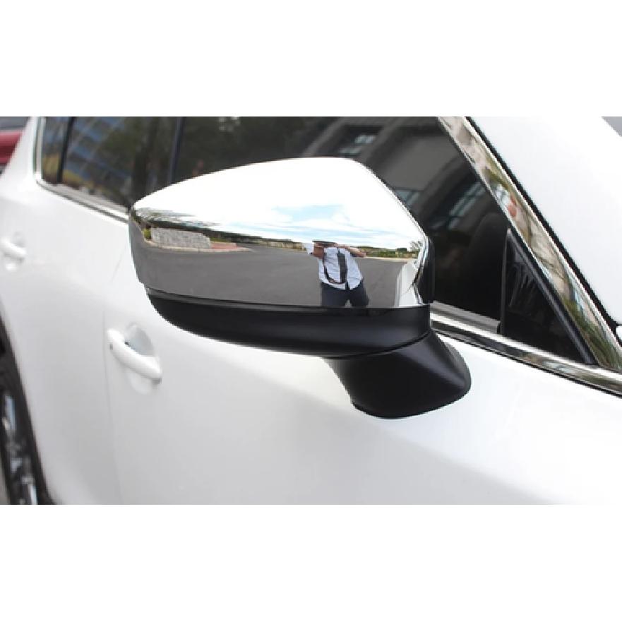 ABS Chrome Rearview Mirror Side Lid Cover Trim For 2016- Mazda CX-9 2pcs