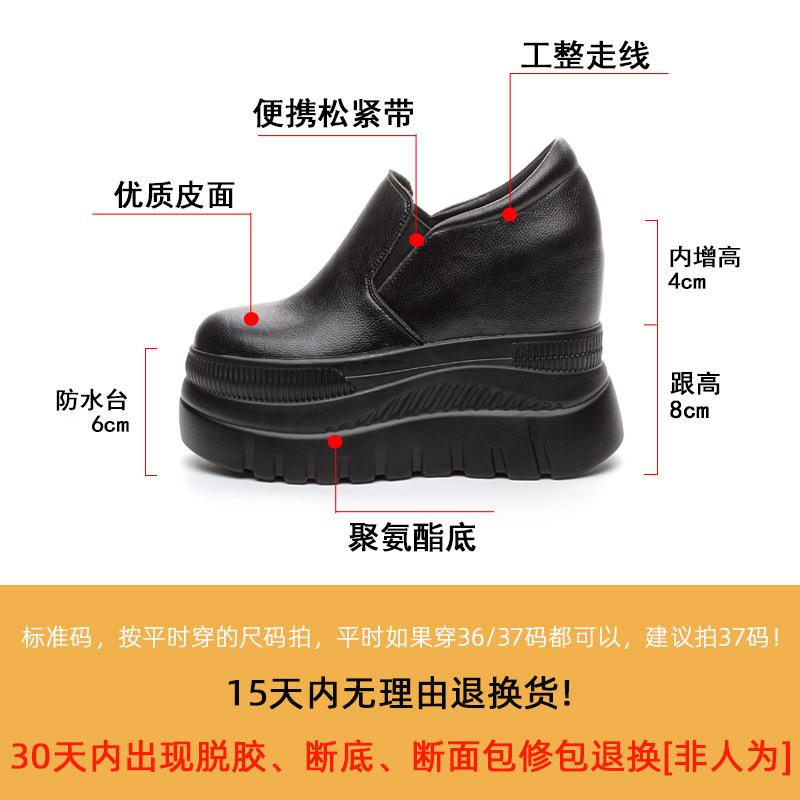 Women's casual super high heel single shoes, spring and autumn 2025 new thick-soled one-pedal women's shoes 12 cm solid color simple