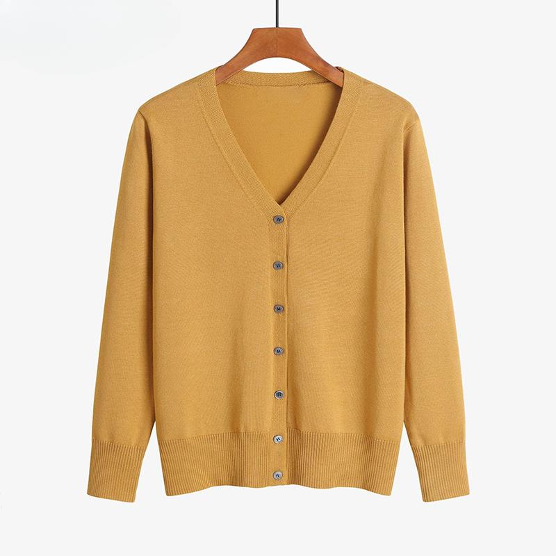 Knitted Oversize Cardigan Women Autumn 2026 Sweaters Female Tops Women s Cardigans White Cardigan For Women Knitted Jacket M жёлтый