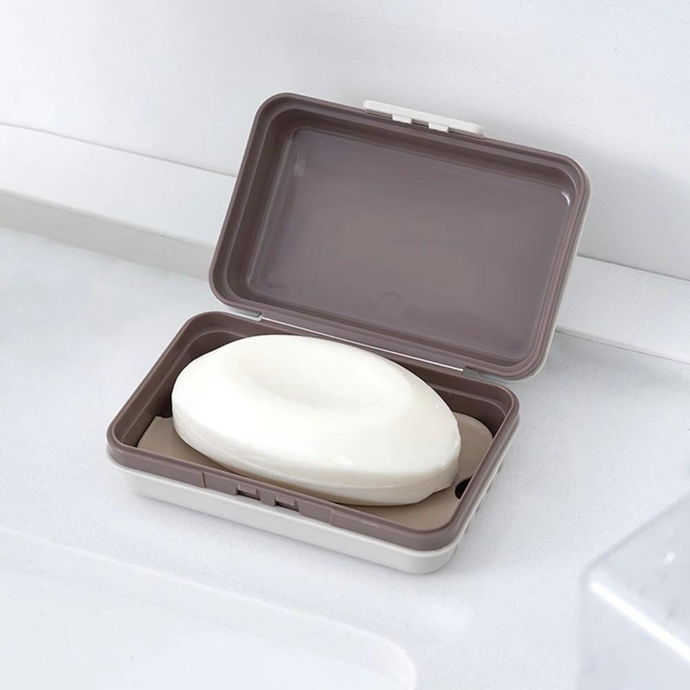 Waterproof Travel Soap Dish Drainable Design Soap Dish Portable Plastic Soap Box for Home Use