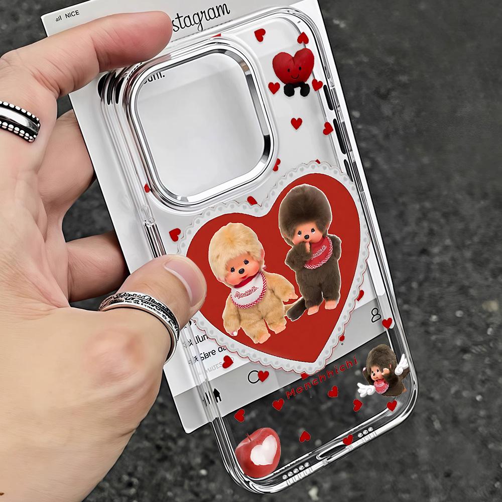 Cute Monchhichis New Ins Phone Case For Xiaomi Redmi Note A5 A3 15 14 13 14c 13c 12 11 12s 12c 10c 10 9 Pro Plus 4G 5G Cover