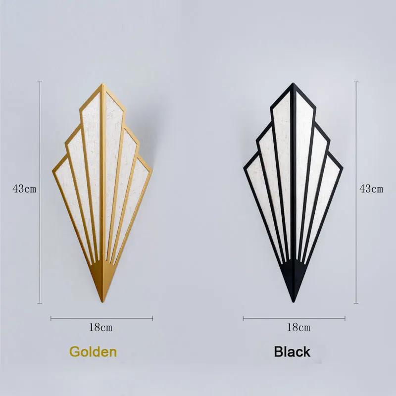 Postmodern Luxury Wall Lamp High-end Decoration Entrance Hall Bedroom Bedside Living Room Background Wall Lighting Fixtures