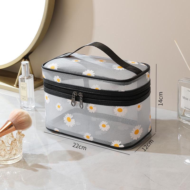 Versatile Breathable Mesh Makeup & Toiletry Travel Bag