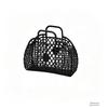 Borsa di grande capacità Borsa tote portatile per vacanze in gelatina cava Hollow Cestino da bagno portatile in plastica riutilizzabile e facile da pulire
