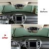 Car Center Console Speaker Trim Cover Frame For Dodge Ram 1500 18+ Carbon Fiber