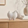 Abstract Horse Sculpture Textured Spotted Figurine Stable Cabinet Decorative for