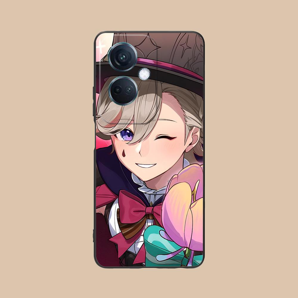 

Game GI Lyney Matte TPU Mobile Phone Case for OPPO Reno 14 13 12 11 10 9 8 7 6 5 F T Pro 5G Colorful Printing Cover OPPO Reno5 5G