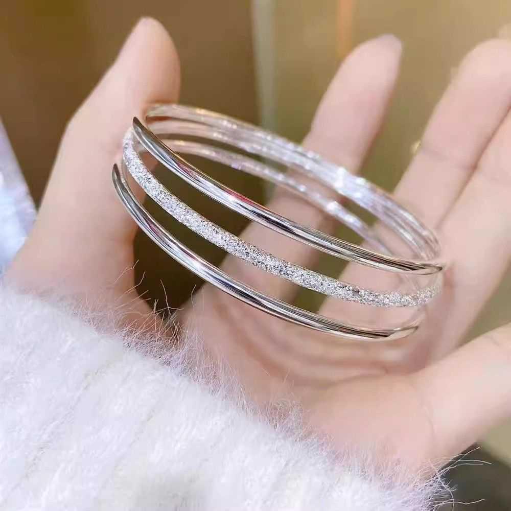 Three Lives Three Worlds Pure 9999 Sterling Silver Bracelet for Women - Young Style Gift for Girlfriend