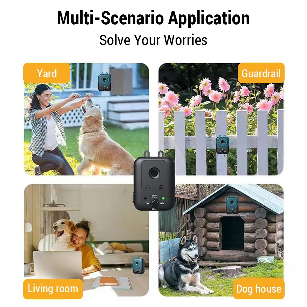 Anti-Barking Devices Smart Ultra-sonic Dog Bark Control Devices Waterproof Portable Dog Barking Deterrent Devices for Outdoors