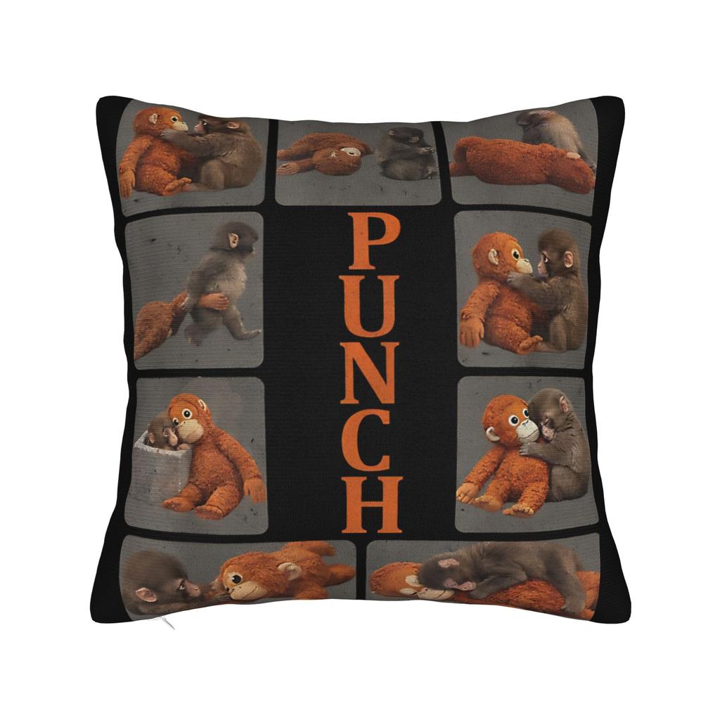 Punch Monkey Pillow Cover Soft Cushion Cover Morden Pillow Case For Wedding Party Home Decor