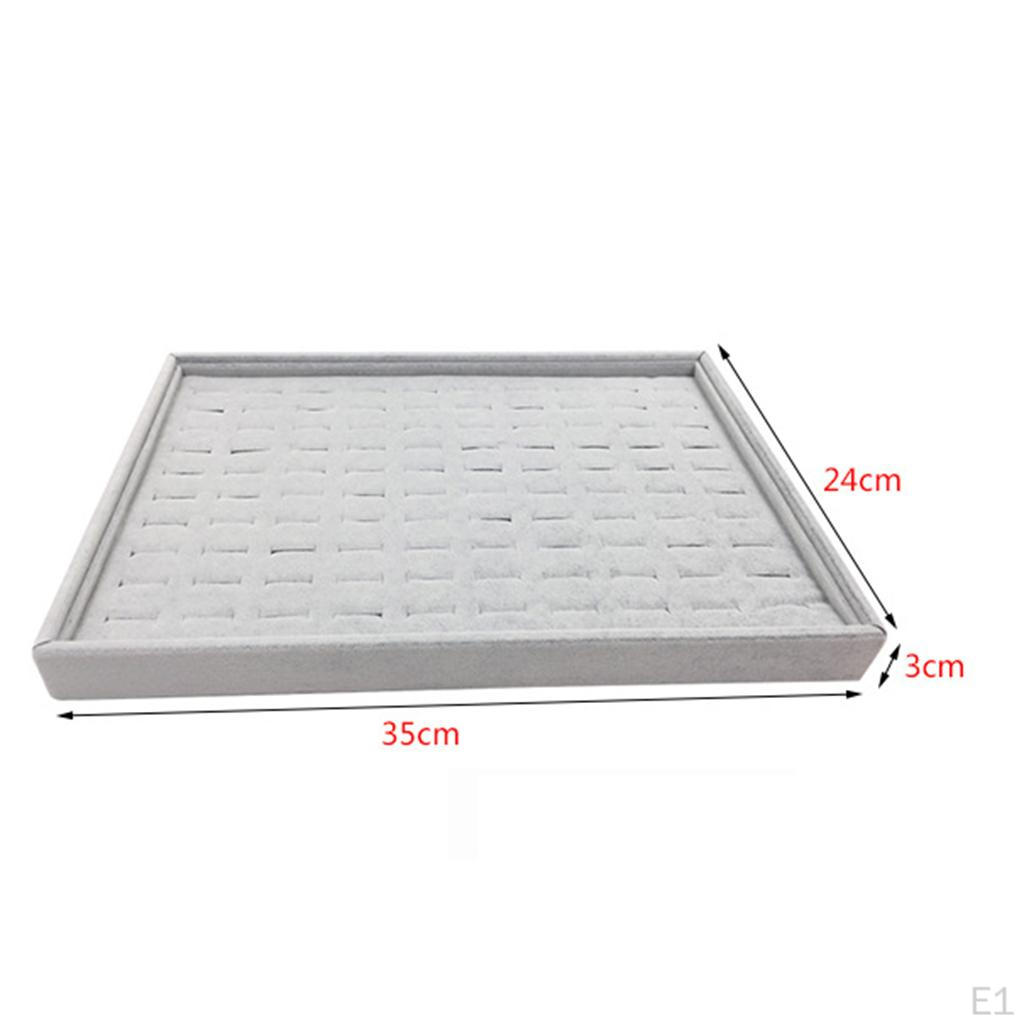 Earring Display Velvet Tray 35x24x3cm Box Jewelry