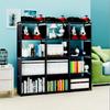 Best-Selling Multi-Layer Bookshelf: Three-Column Steel Pipe Bookcase for Home Storage & Student Organization