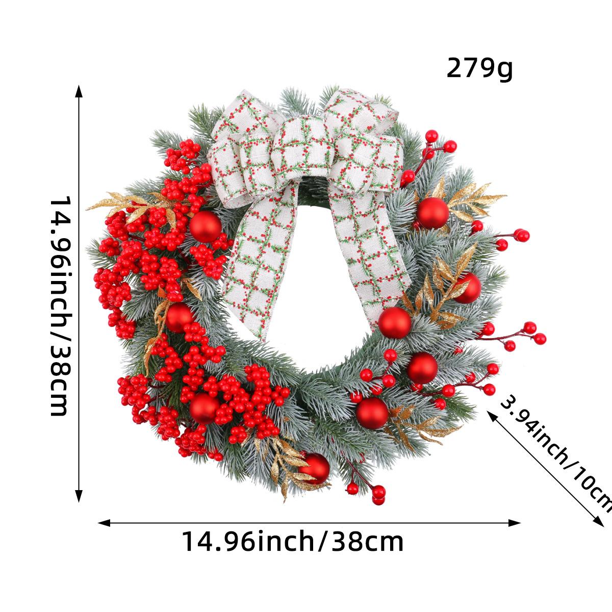 

Новое поступление Рождественский венок для домашнего декора, Рождественская гирлянда для декора входной двери, Украшения для рождественской елки, Новогодние украшения