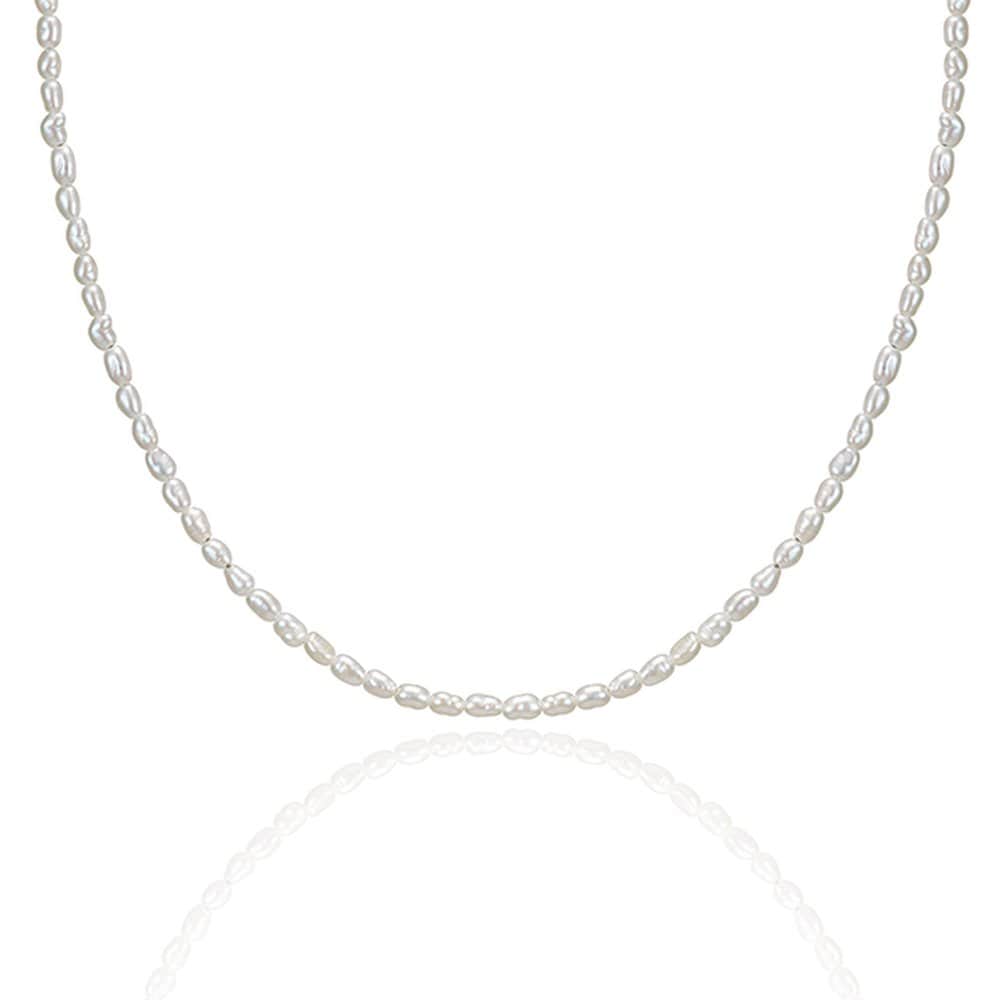 Staygem 14K Rice Pearl Bead Necklace