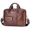 Men's Briefcase, Cowhide Men's Official Briefcase, Hand-held, Single-shoulder Computer Bag